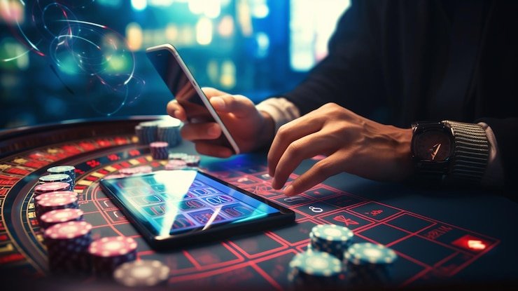 Antarmuka aplikasi mobile 04 2d menampilkan meja live dealer dan opsi sportsbook